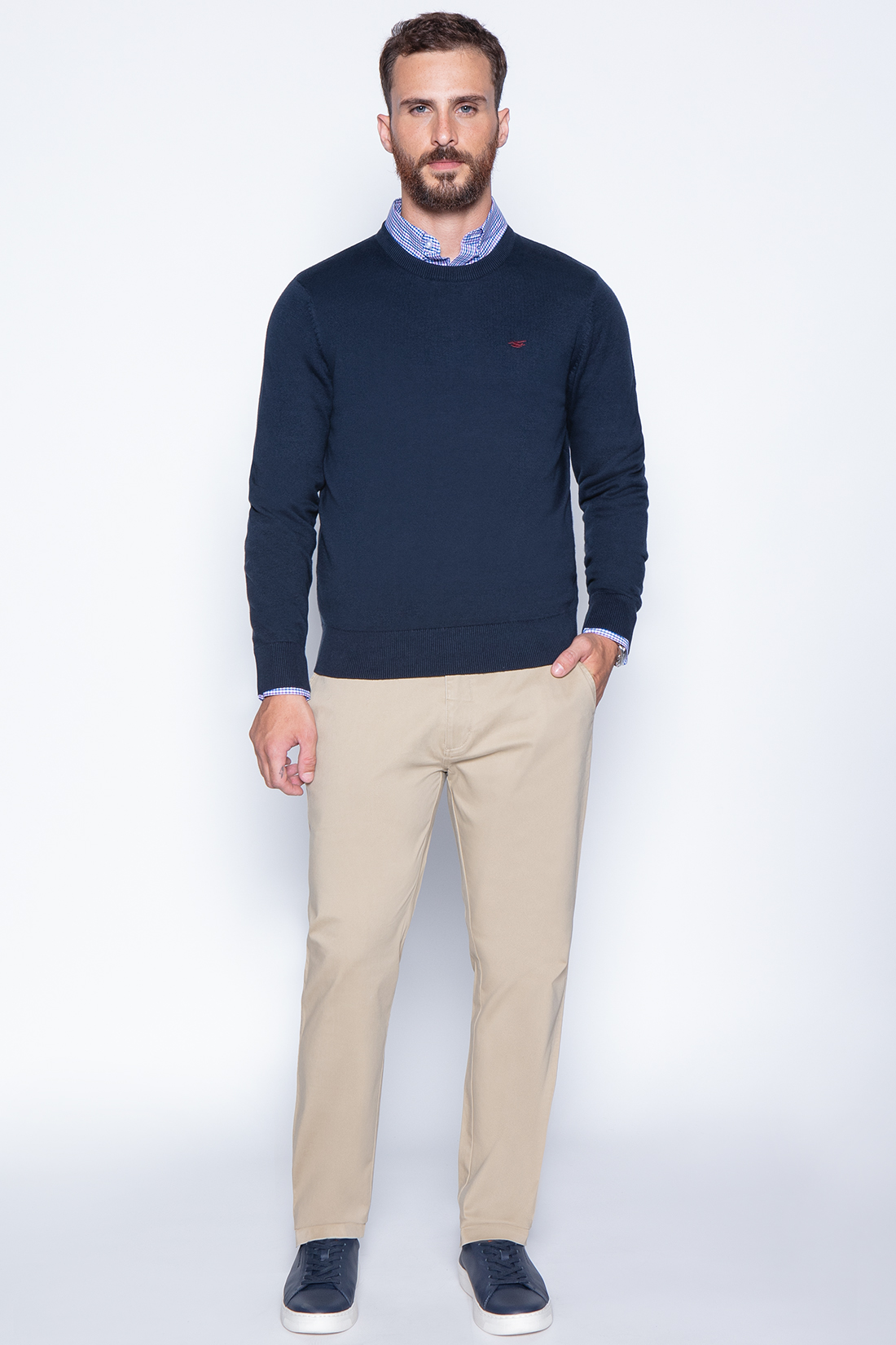 SWEATER ROUND NECK PARIS NAVY - 4