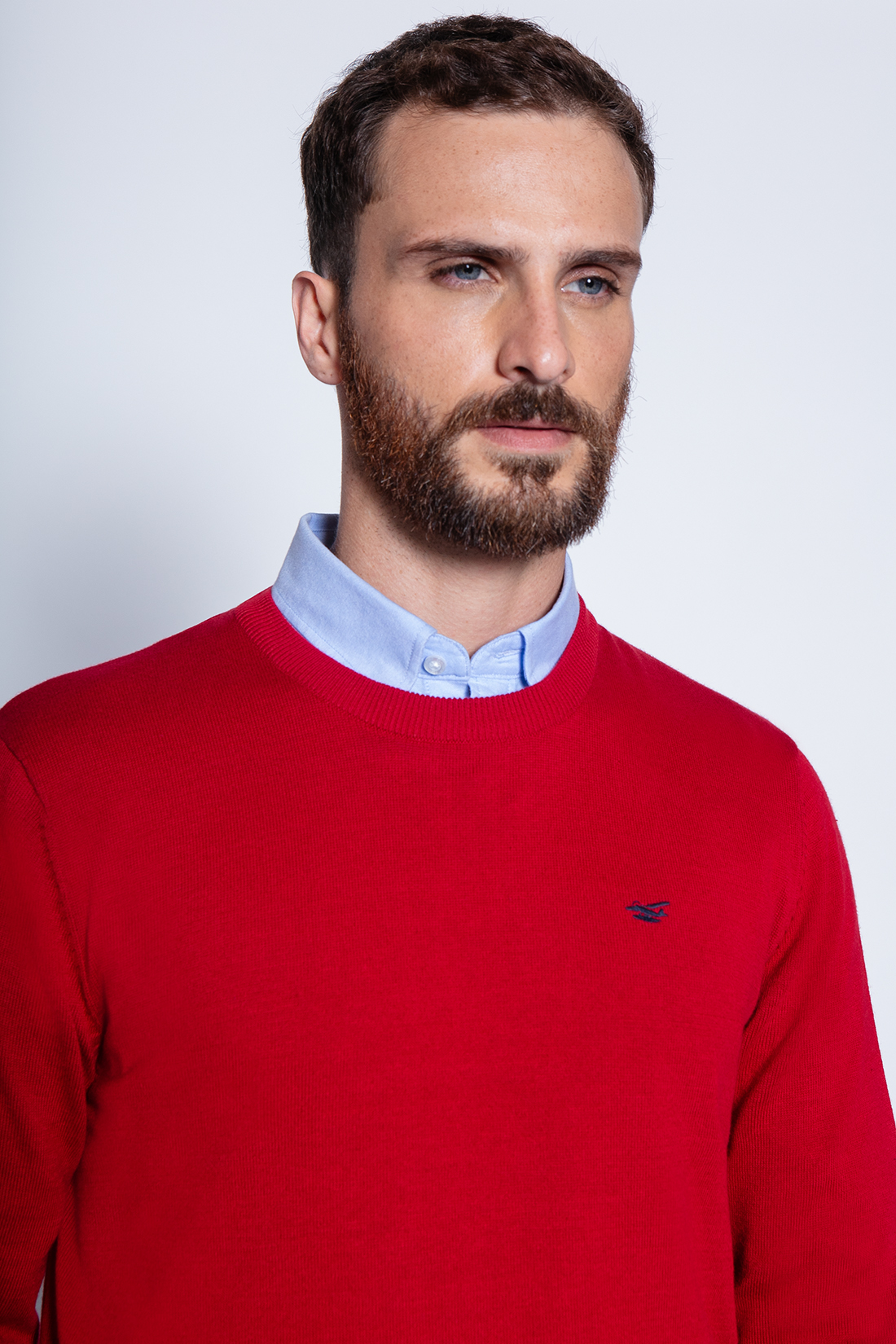 SWEATER ROUND NECK PARIS RED - 3