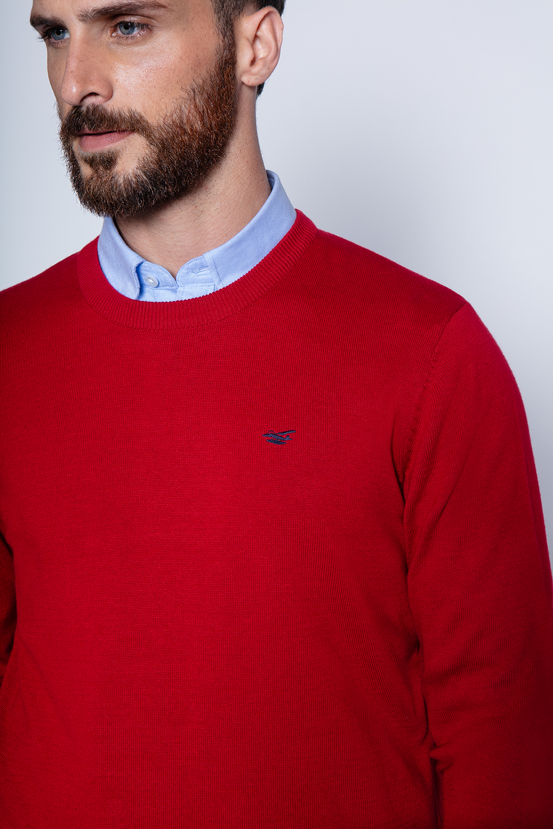 SWEATER ROUND NECK PARIS RED - 5