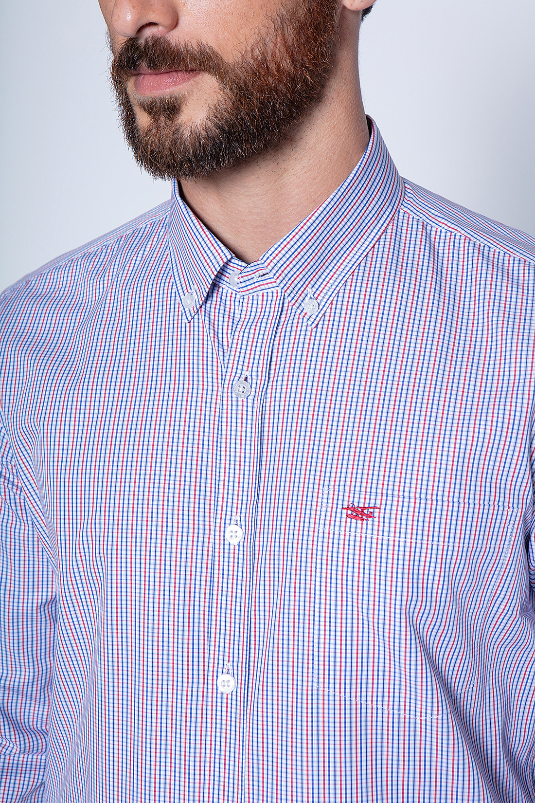 CAMISA CUADRO DAKOTA SM RED - 5