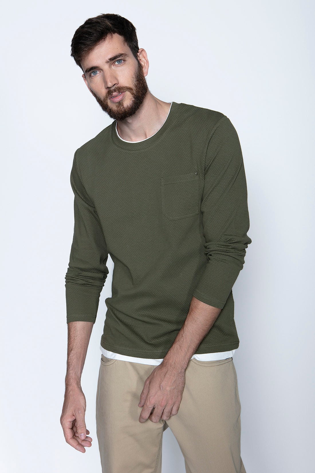 POLERA HOBOKEN MILITARY - 1