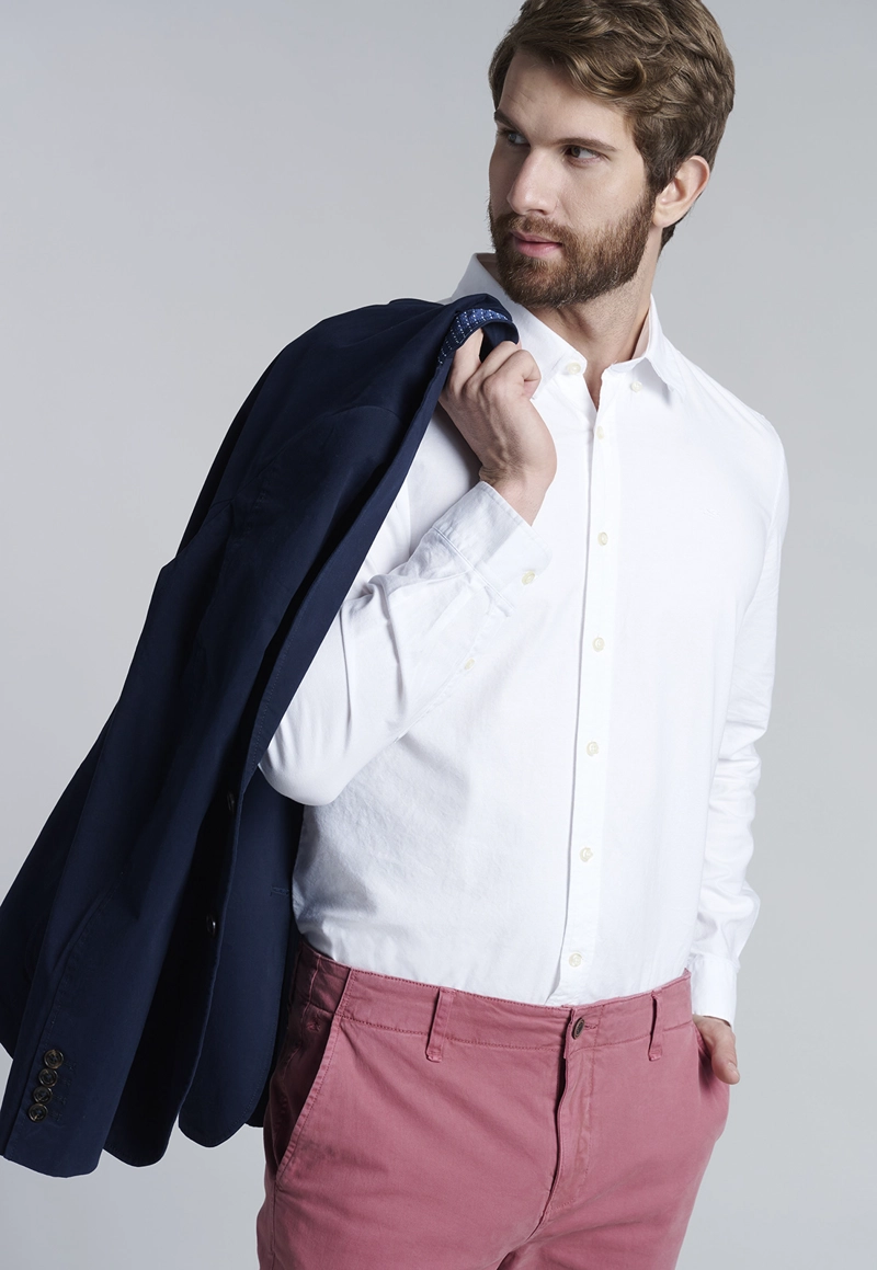 CAMISA WHITE SPORT OXFORD - 5