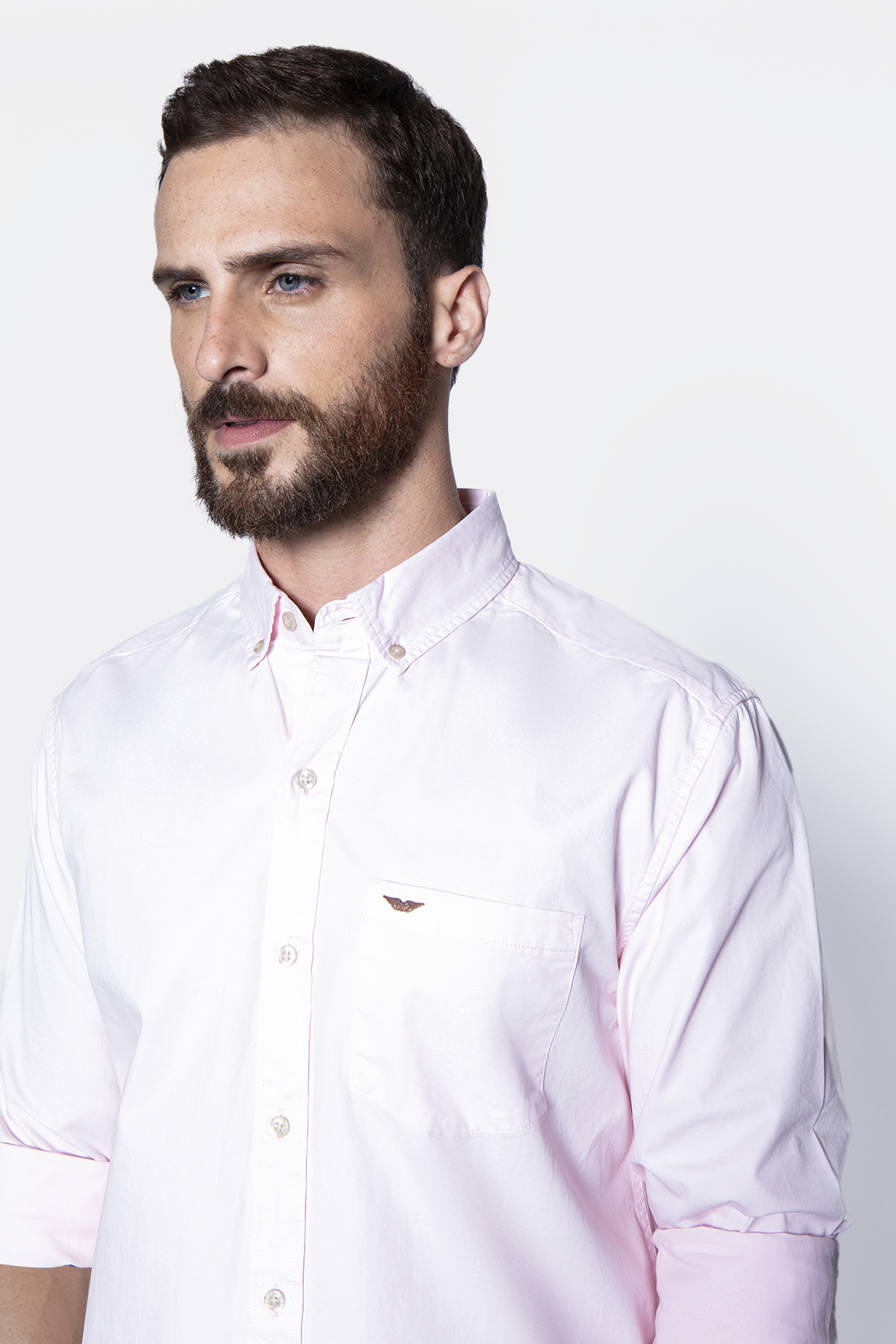 CAMISA GARMENT DYED SPORT FJ PINK - 3
