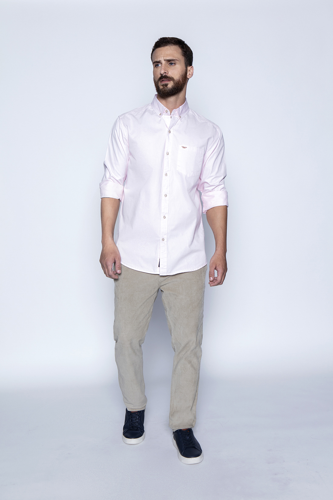 CAMISA GARMENT DYED SPORT FJ PINK - 4
