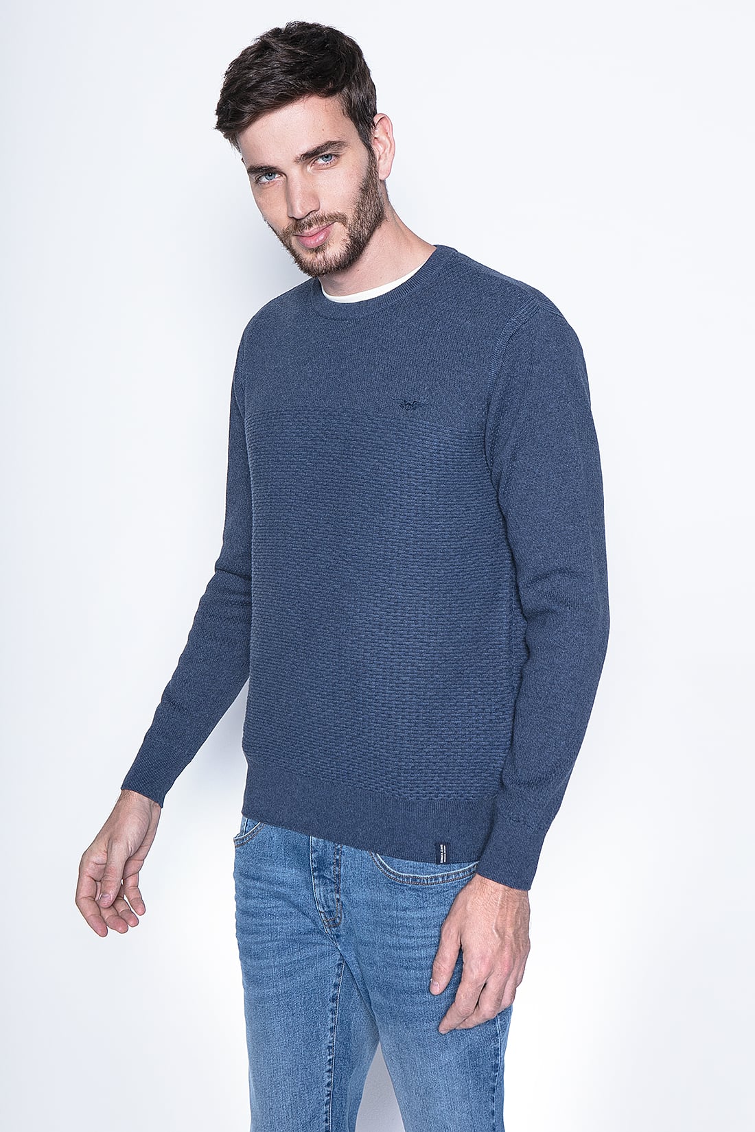 SWEATER BROCKTON FJ BLUE - 1