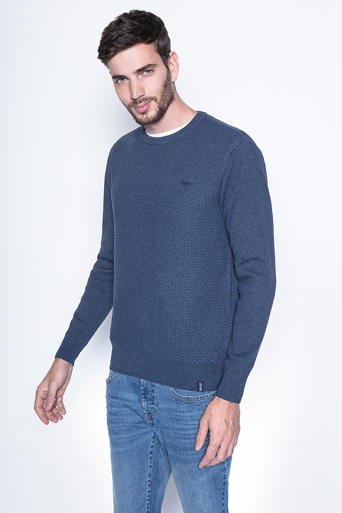 SWEATER BROCKTON FJ BLUE - 1