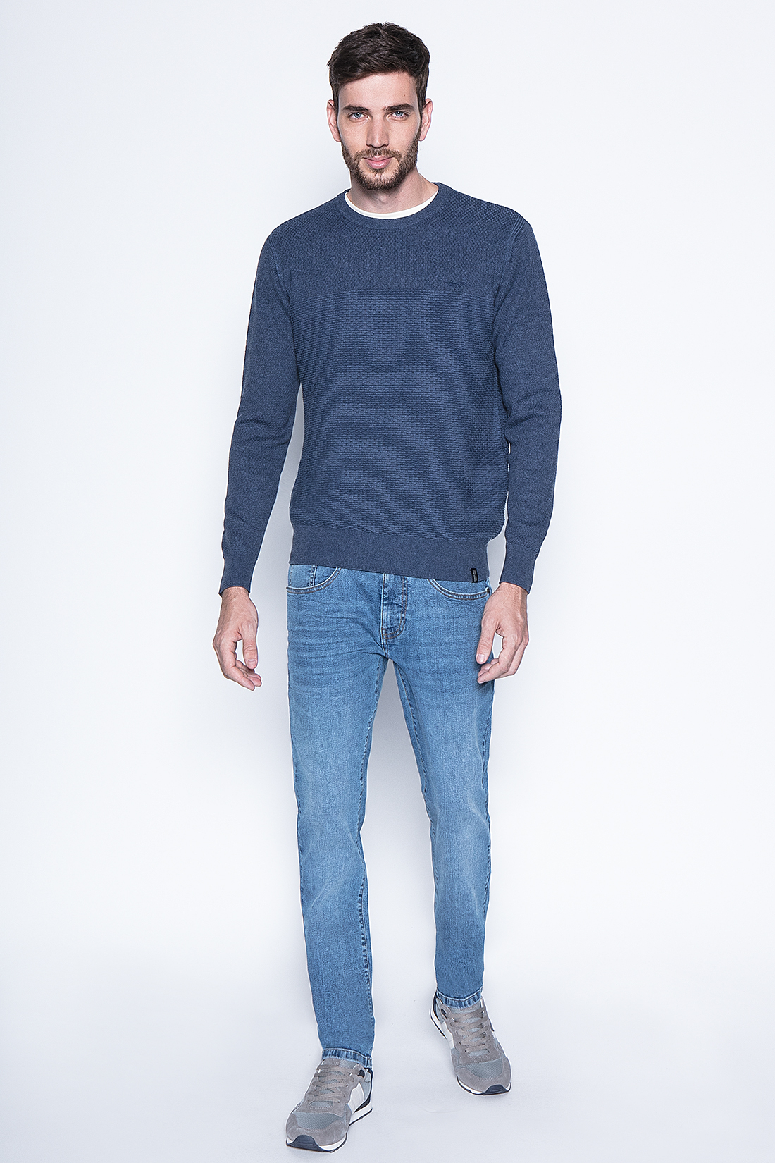 SWEATER BROCKTON FJ BLUE - 4