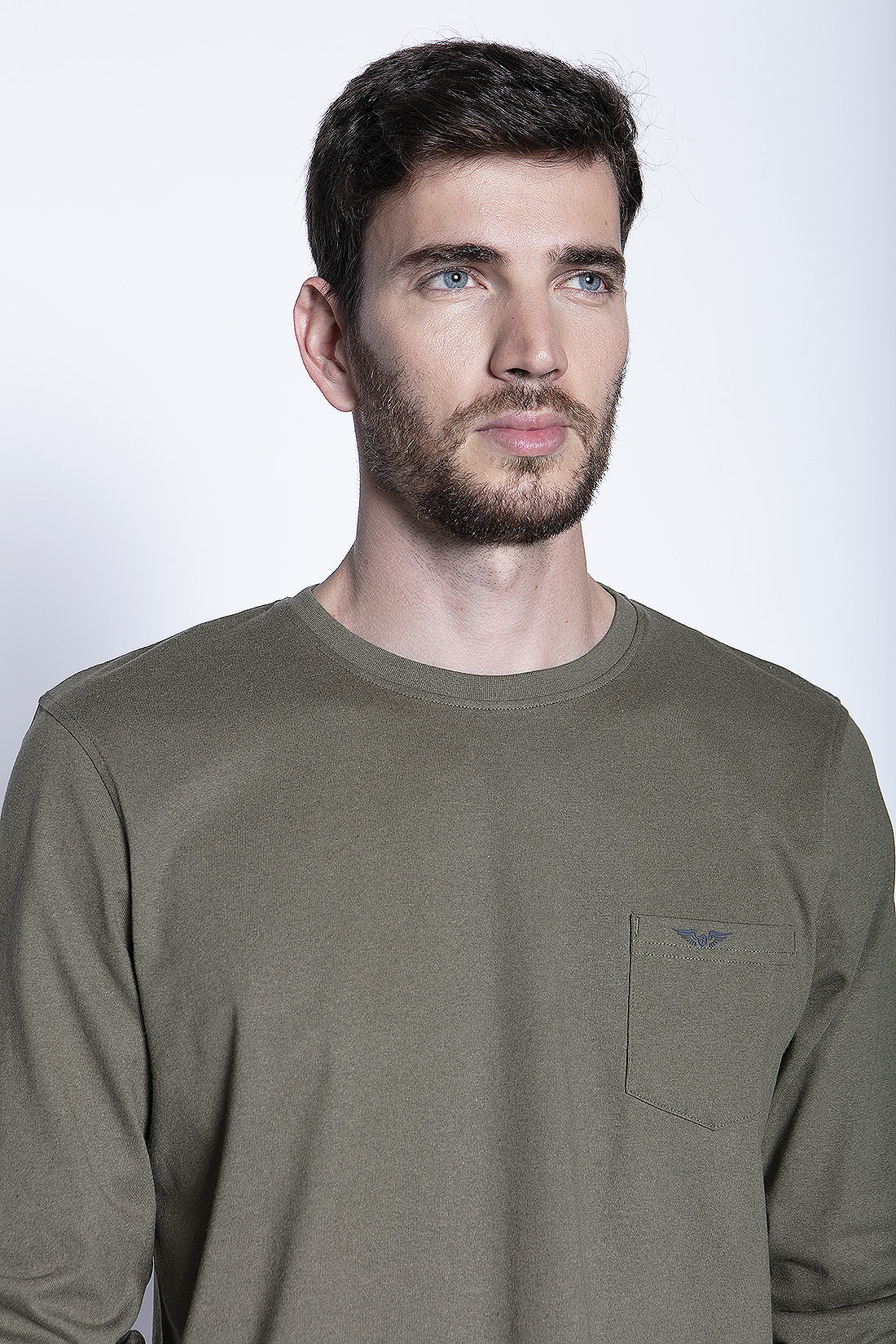 POLERA BÁSICA ML MILITARY - 3