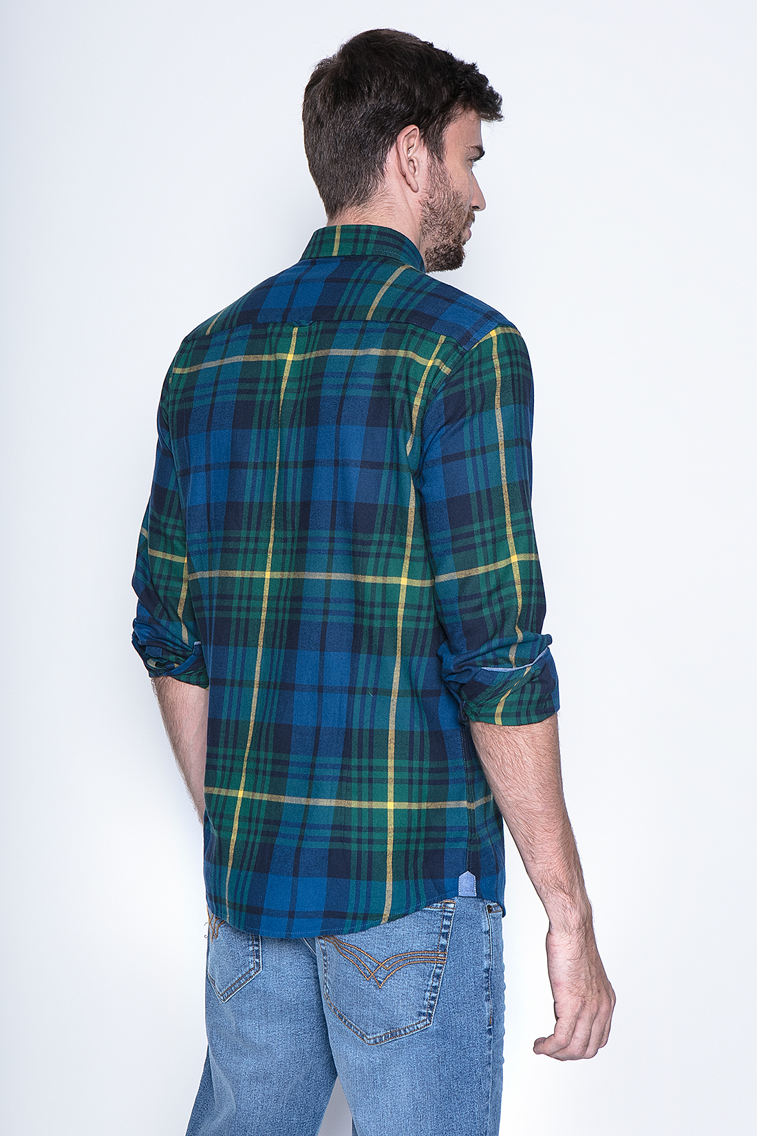 CAMISA CUADRO TEXAS FJ GREEN - 2