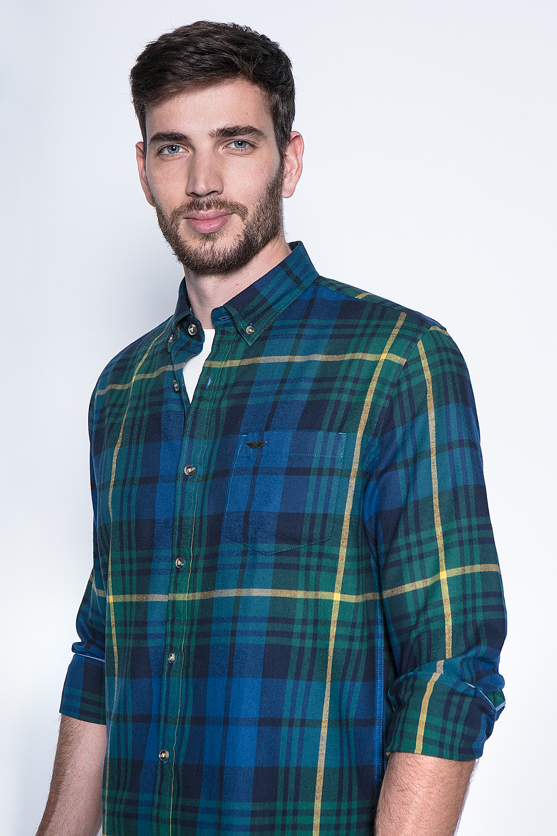 CAMISA CUADRO TEXAS FJ GREEN - 3