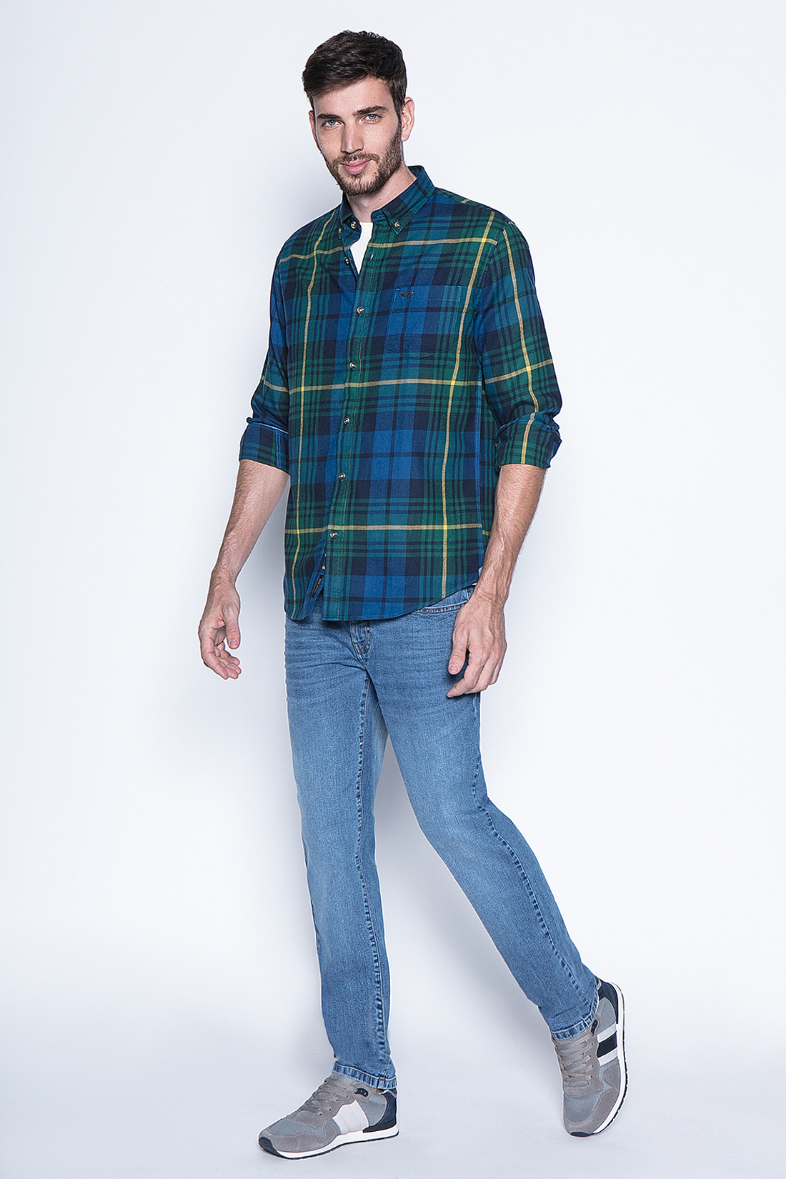 CAMISA CUADRO TEXAS FJ GREEN - 4