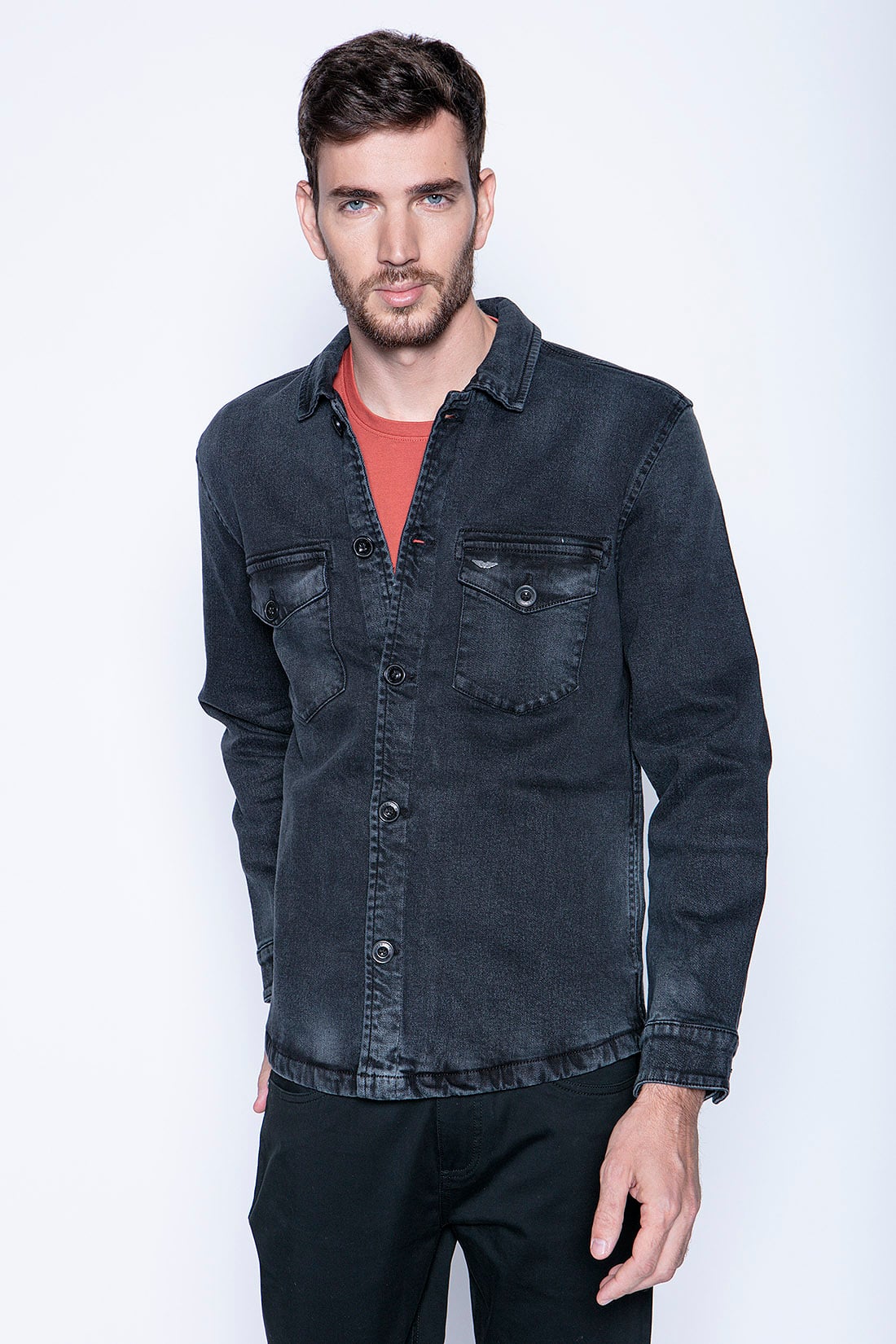 OVERSHIRT DENIM FJ METAL - 1