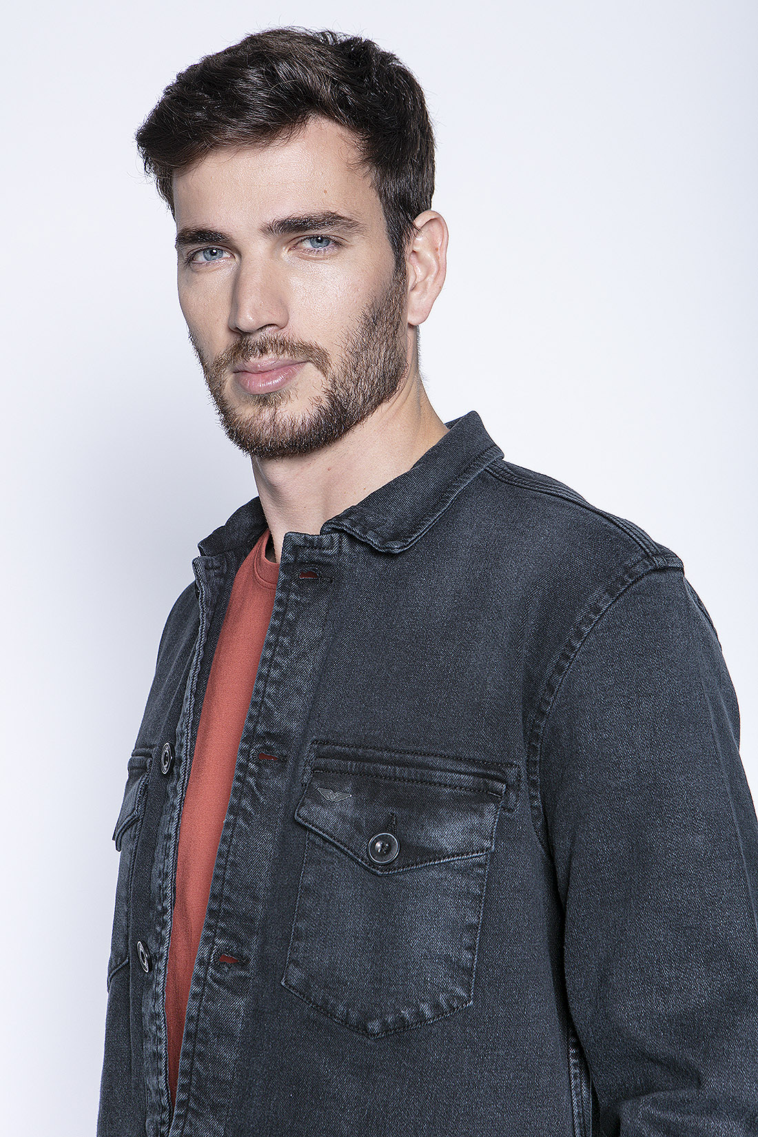 OVERSHIRT DENIM FJ METAL - 3