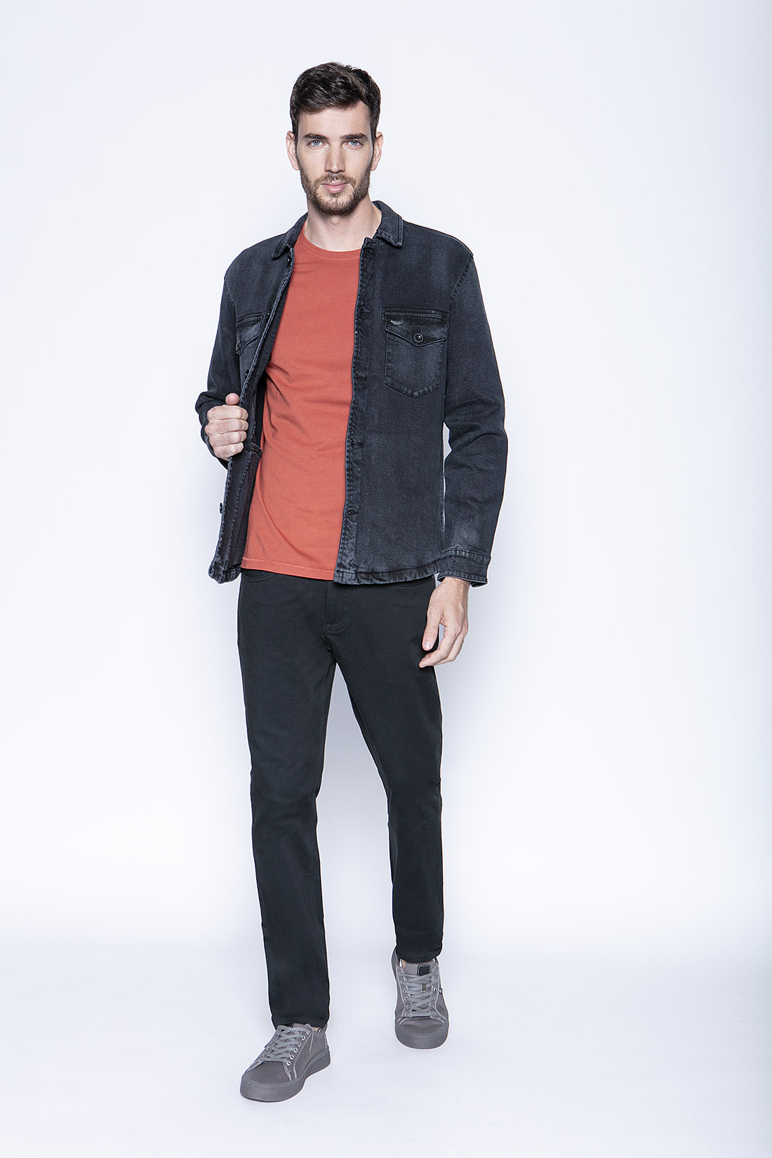 OVERSHIRT DENIM FJ METAL - 4