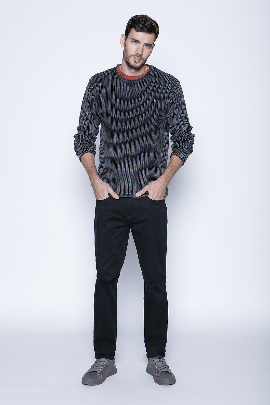 SWEATER CAMDEN FJ GRAPHITE - 4