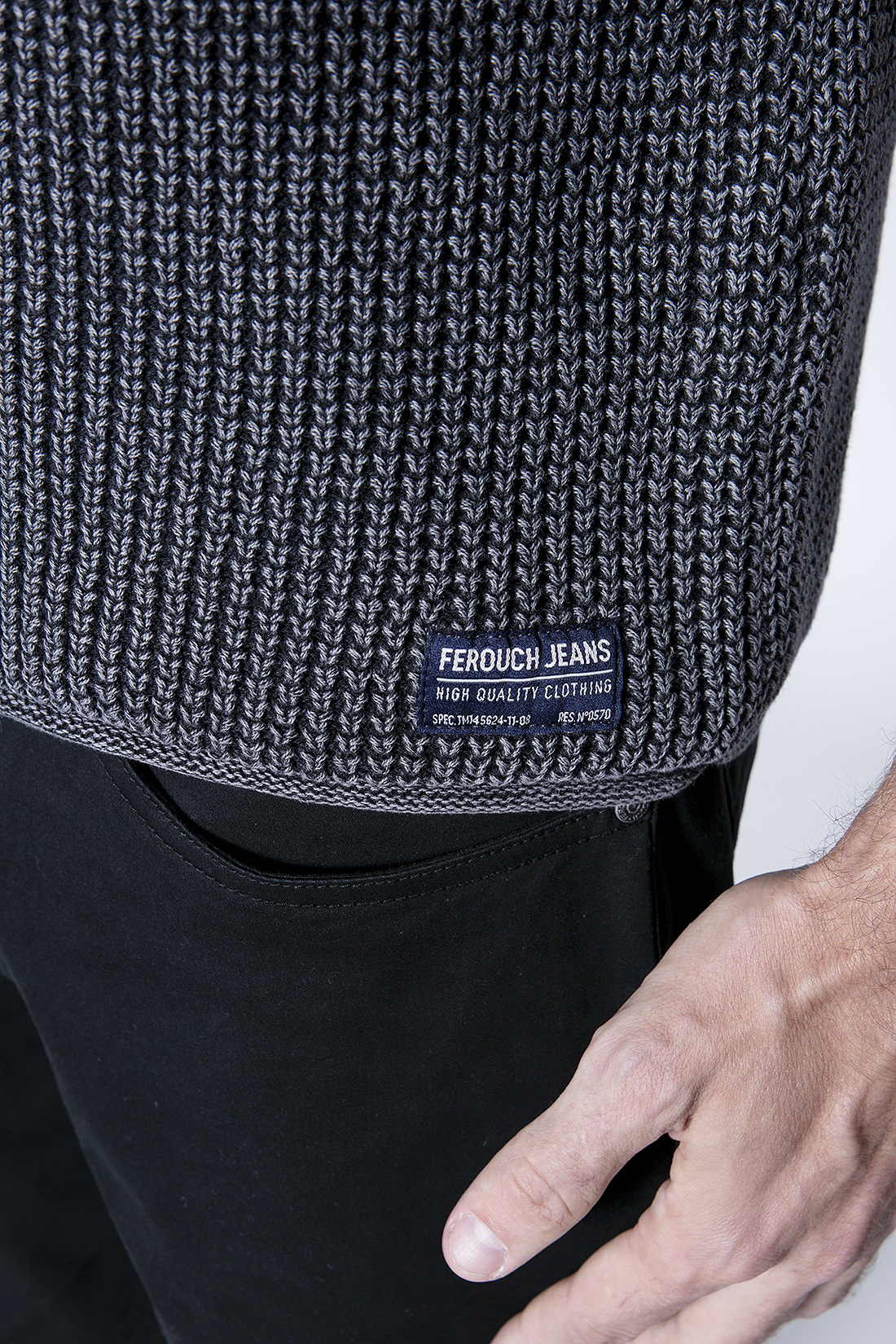 SWEATER CAMDEN FJ GRAPHITE - 5