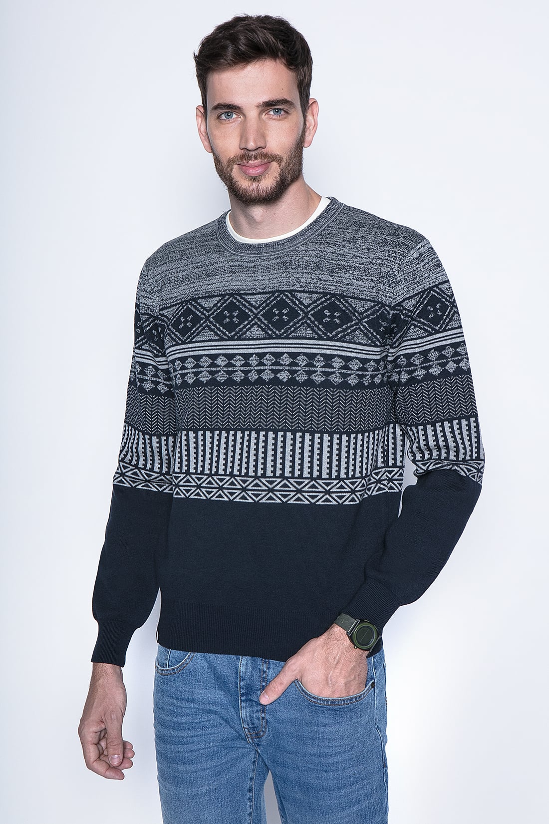 SWEATER BALTIMORE F NAVY - 1