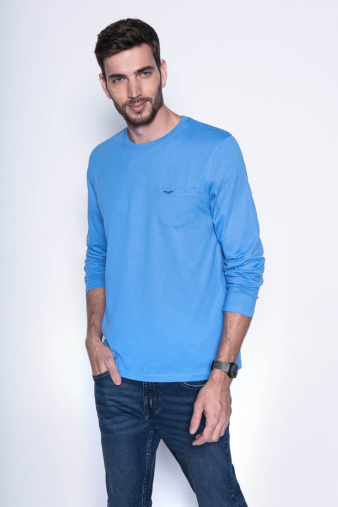 POLERA BASICA ML OCEAN - 1