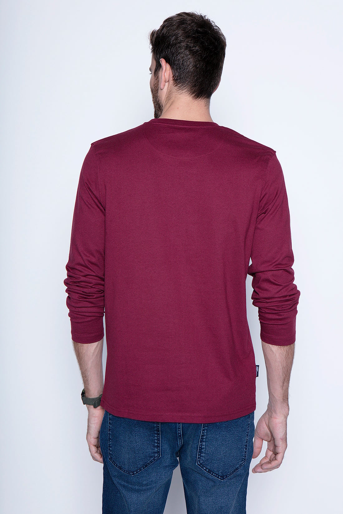 POLERA BÁSICA ML BURGUNDY - 2