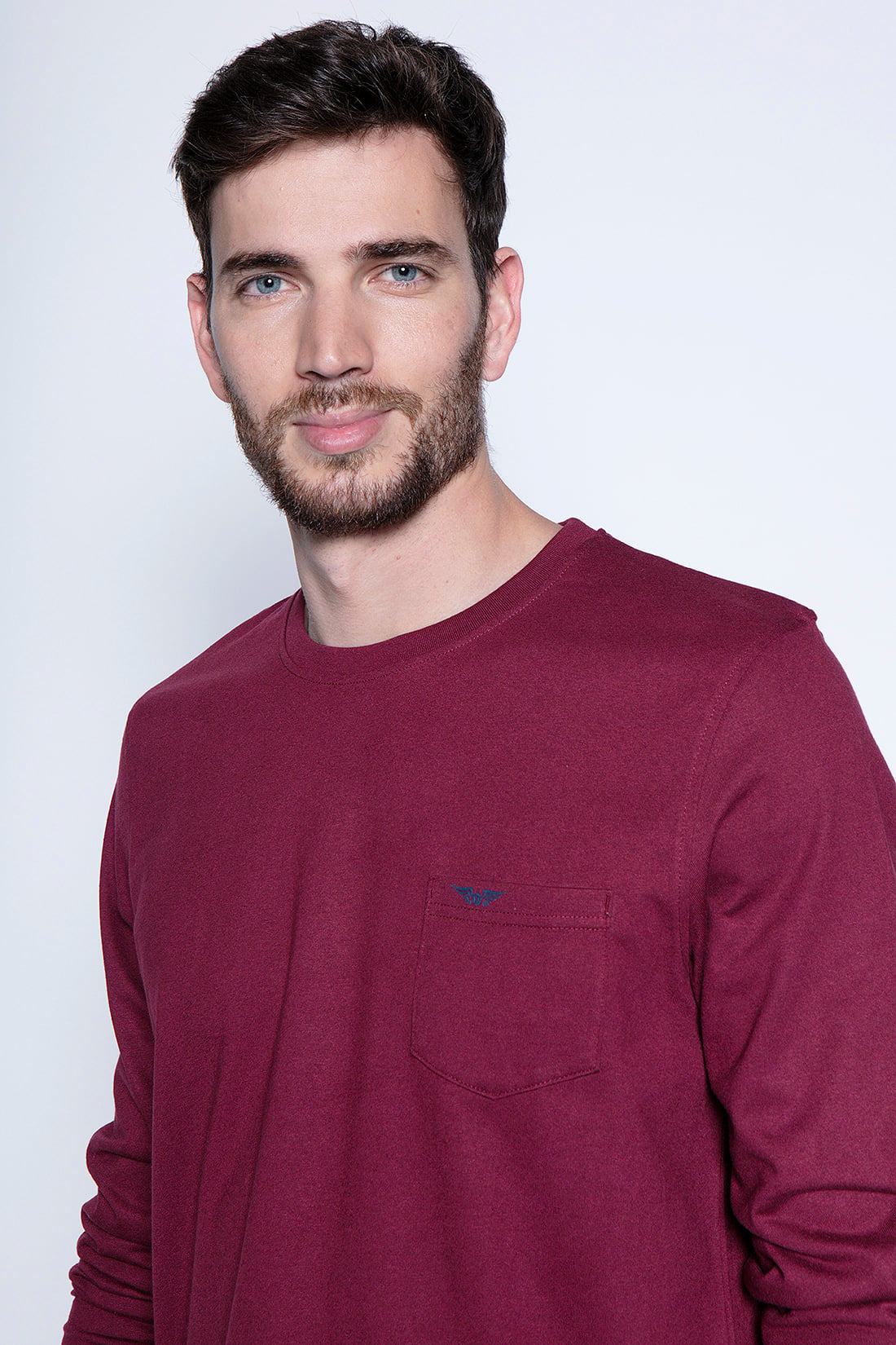POLERA BÁSICA ML BURGUNDY - 3