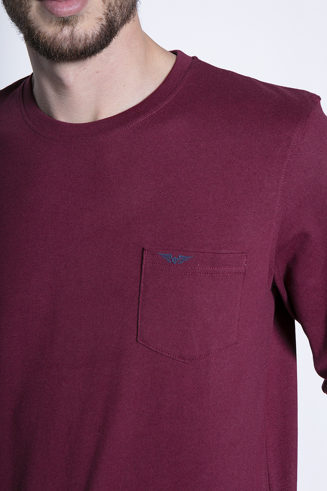 POLERA BÁSICA ML BURGUNDY - 5