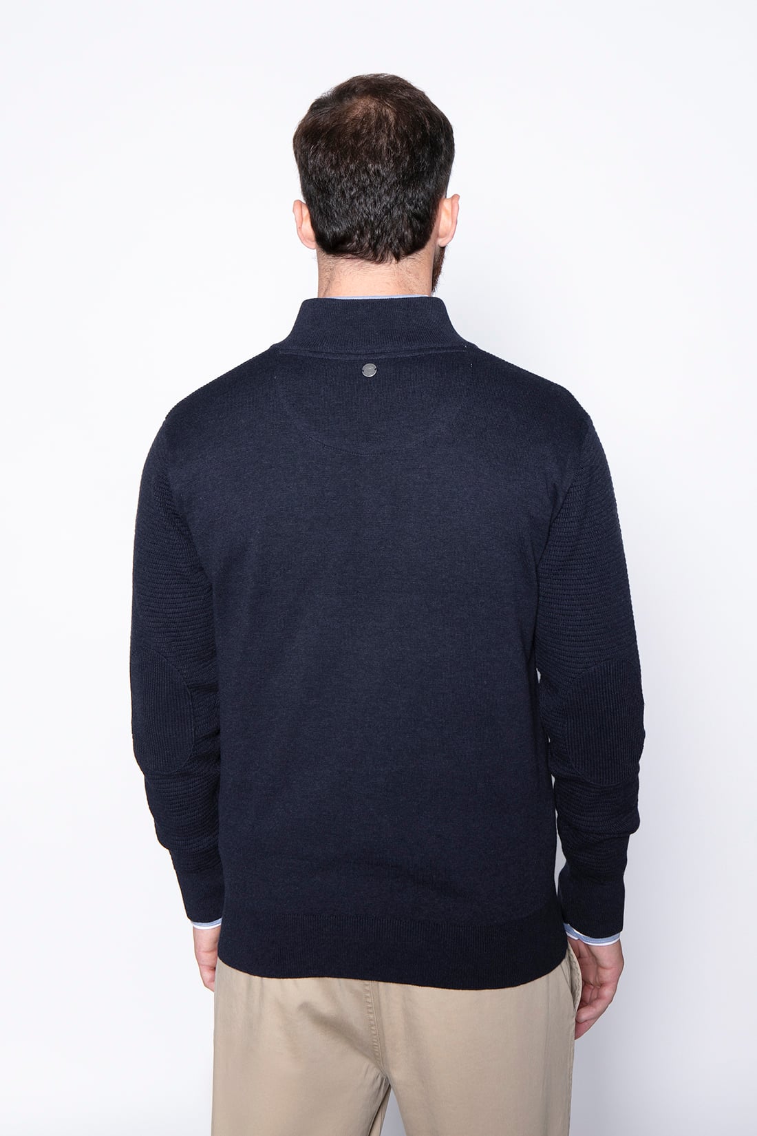 SWEATER BRISTOL SMART CASUAL L/S NAVY - 2