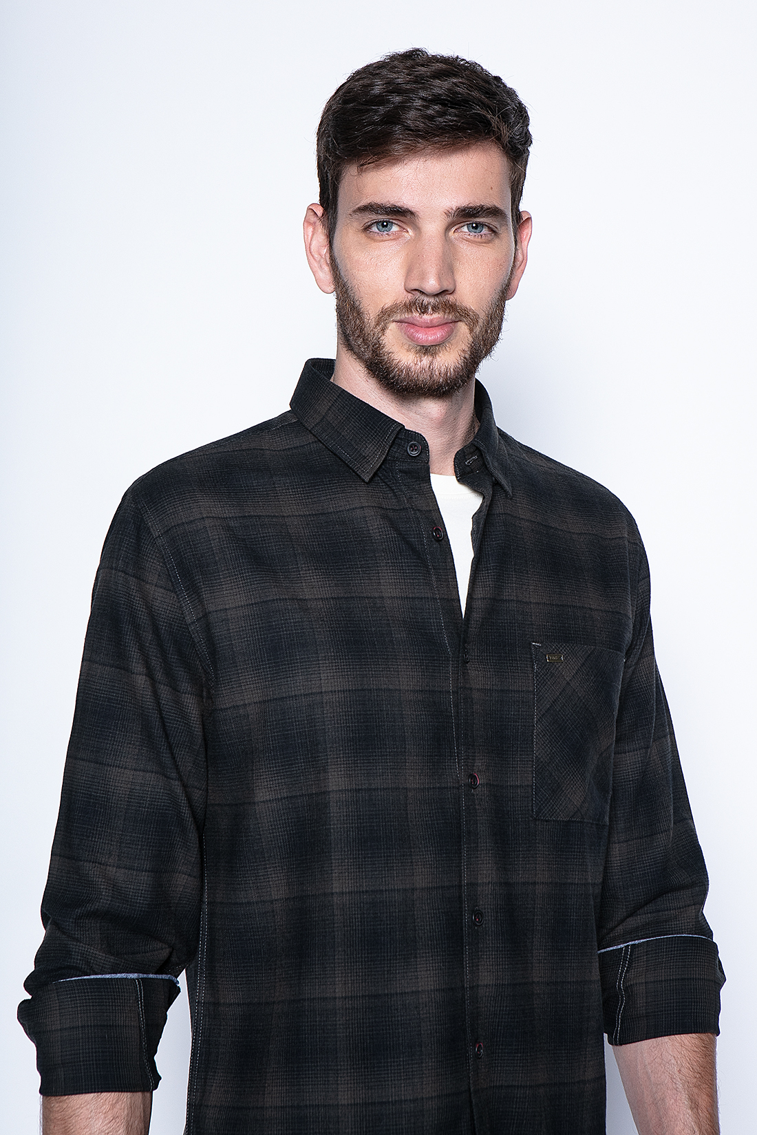 CAMISA CHECK ORLANDO FJ MILITARY - 3