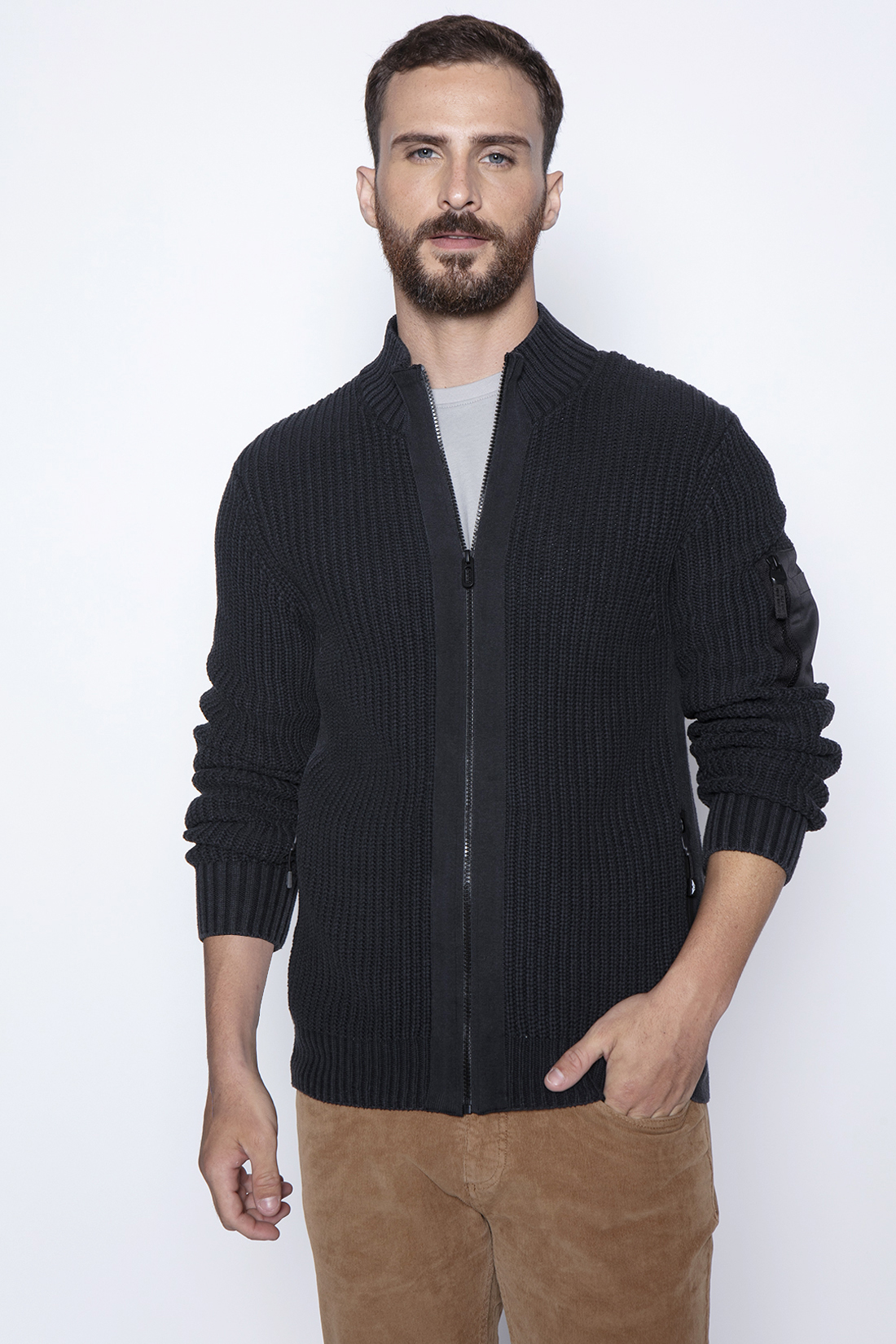 SWEATER CRANSTON FJ GRAPHITE - 1