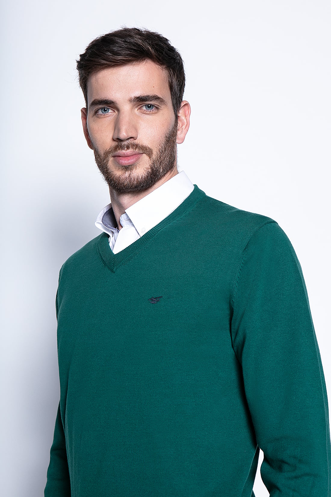 SWEATER SMART CASUAL L/S GREEN - 3