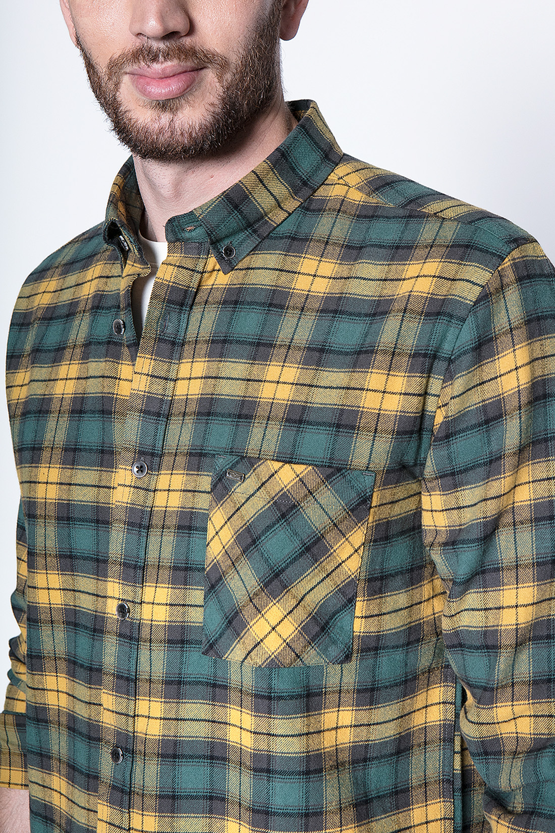 CAMISA CHECK ROCHESTER FJ MUSTARD - 5