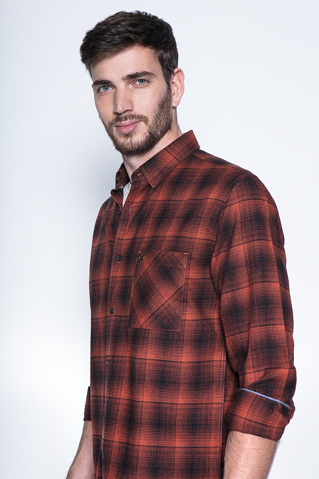 CAMISA CHECK ORLANDO FJ COPPER - 3