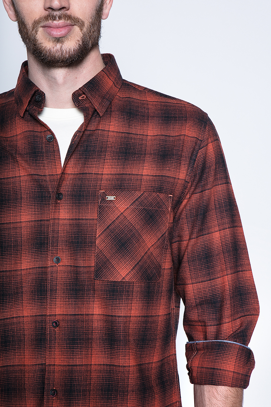 CAMISA CHECK ORLANDO FJ COPPER - 5