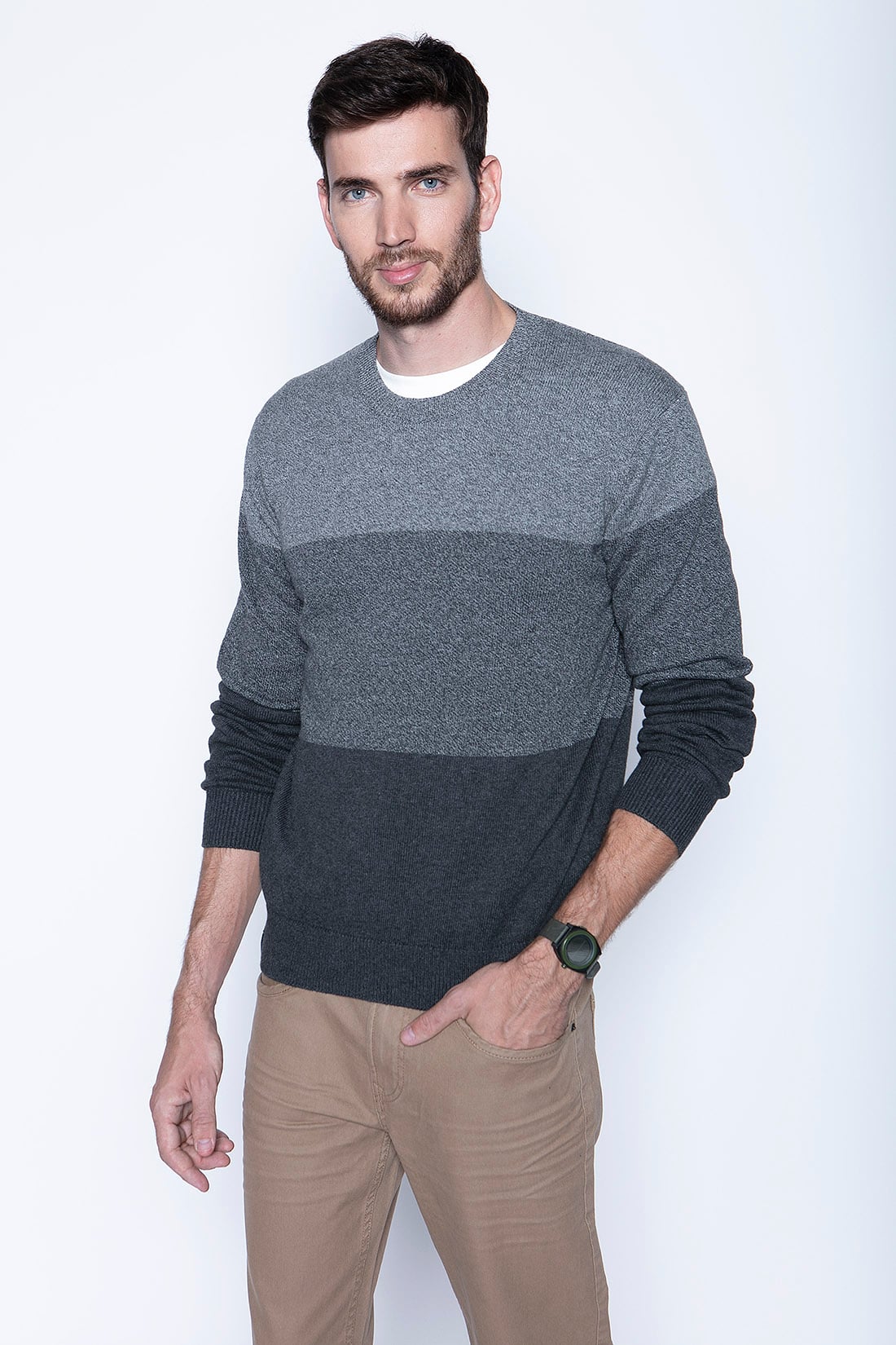 SWEATER CHICAGO F DK. GREY - 1