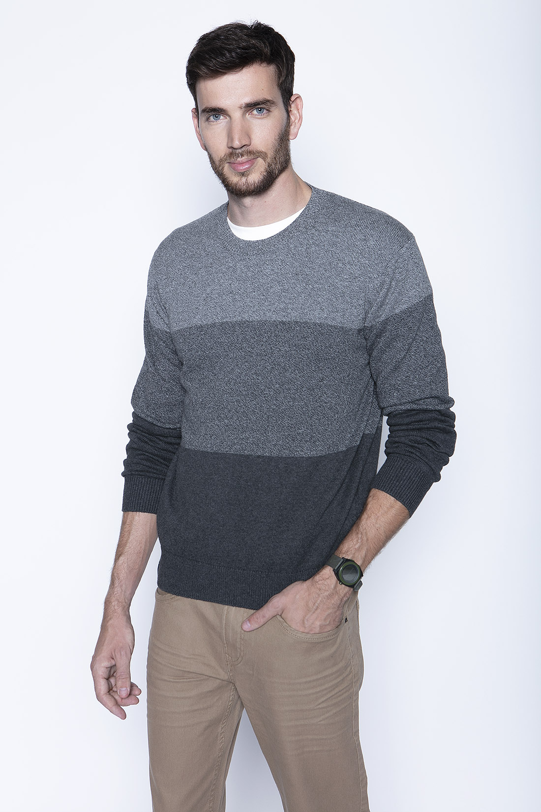 SWEATER CHICAGO F DK. GREY - 1