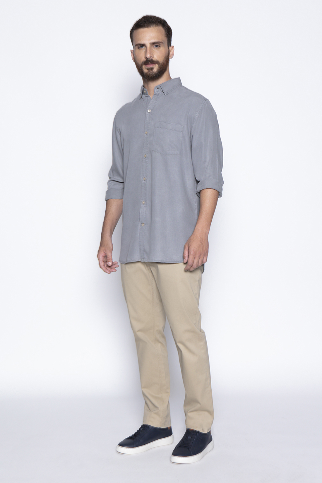 CAMISA LYOCELL FJ LT GREY - 4