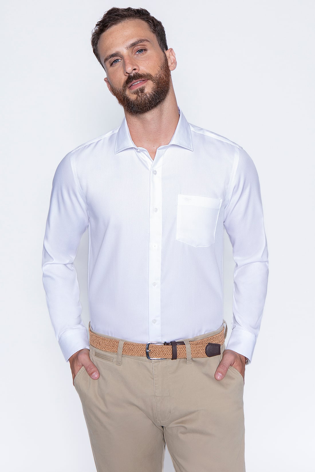 CAMISA WHITE SMART CASUAL BRISTOL - 1