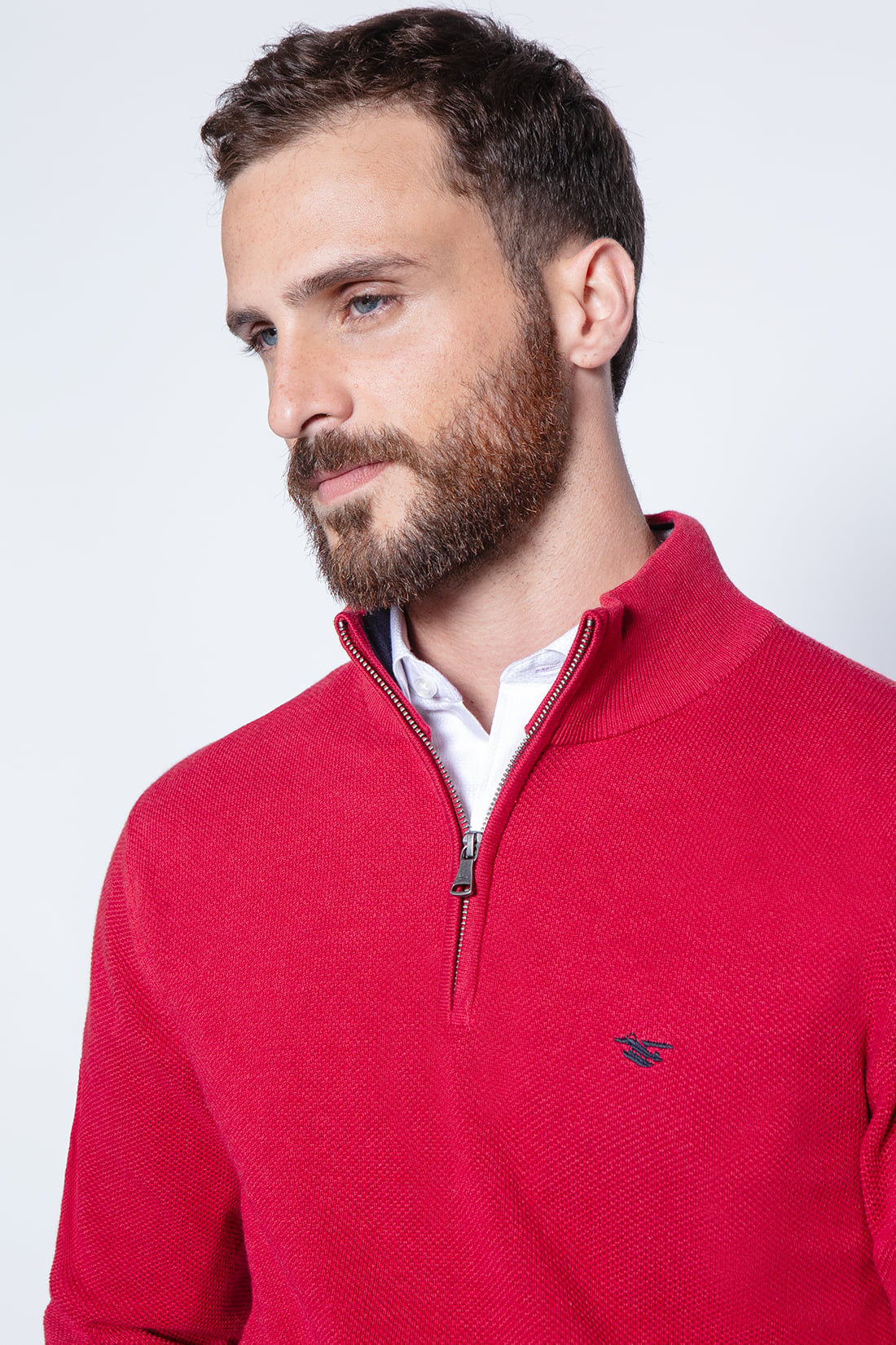 SWEATER LONDON SMART CASUAL L/S RED - 3