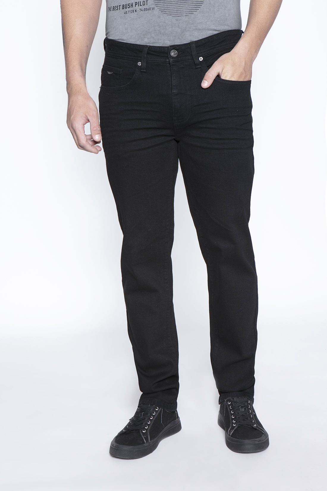 JEANS BLACK BÁSICO BRISTOL - 1