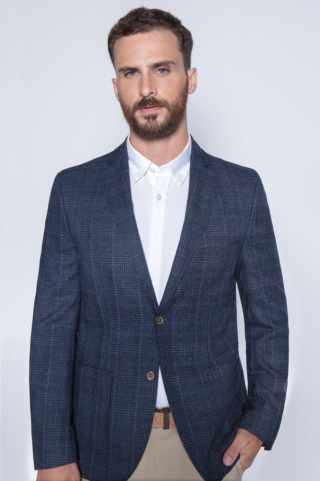 BLAZER CHECKERED ASPEN F MARINE - 3