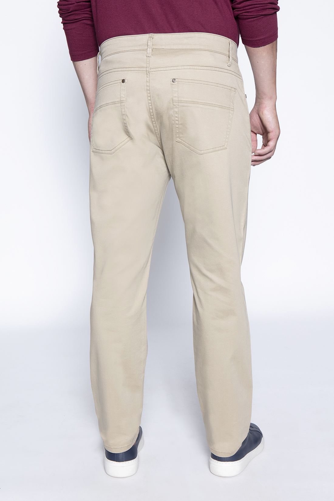 PANTALÓN ALGODÓN HOMBRE FEROUCH KHAKI 206009X0008 FIVE POCKET - 2