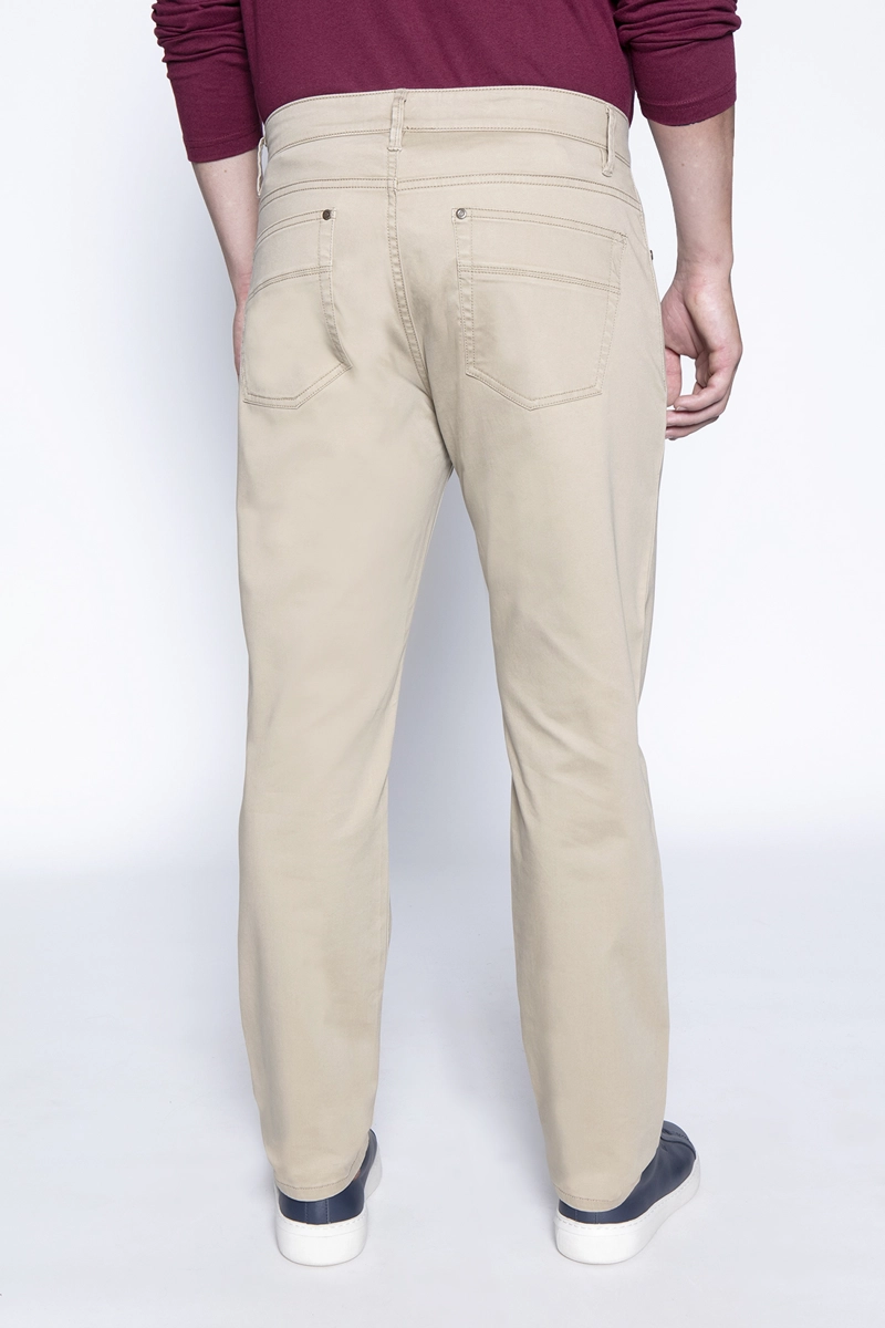 PANTALÓN ALGODÓN HOMBRE FEROUCH KHAKI 206009X0008 FIVE POCKET - 2