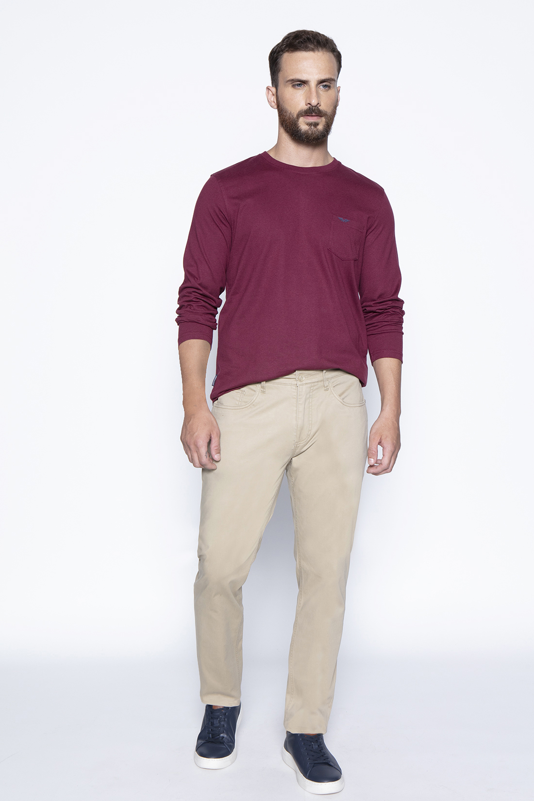 PANTALÓN ALGODÓN HOMBRE FEROUCH KHAKI 206009X0008 FIVE POCKET - 4