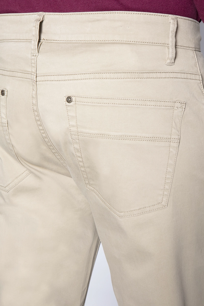 PANTALÓN ALGODÓN HOMBRE FEROUCH KHAKI 206009X0008 FIVE POCKET - 5