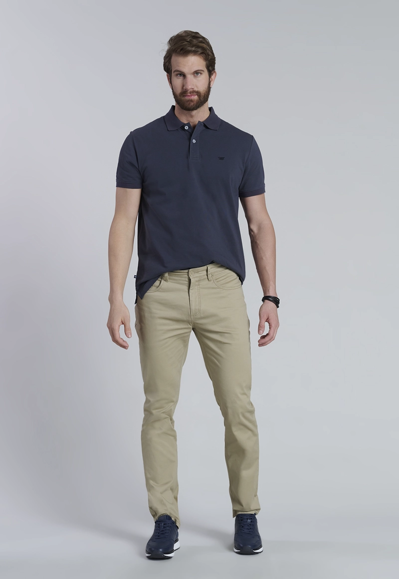 PANTALÓN ALGODÓN HOMBRE FEROUCH KHAKI 206009X0008 FIVE POCKET - 7