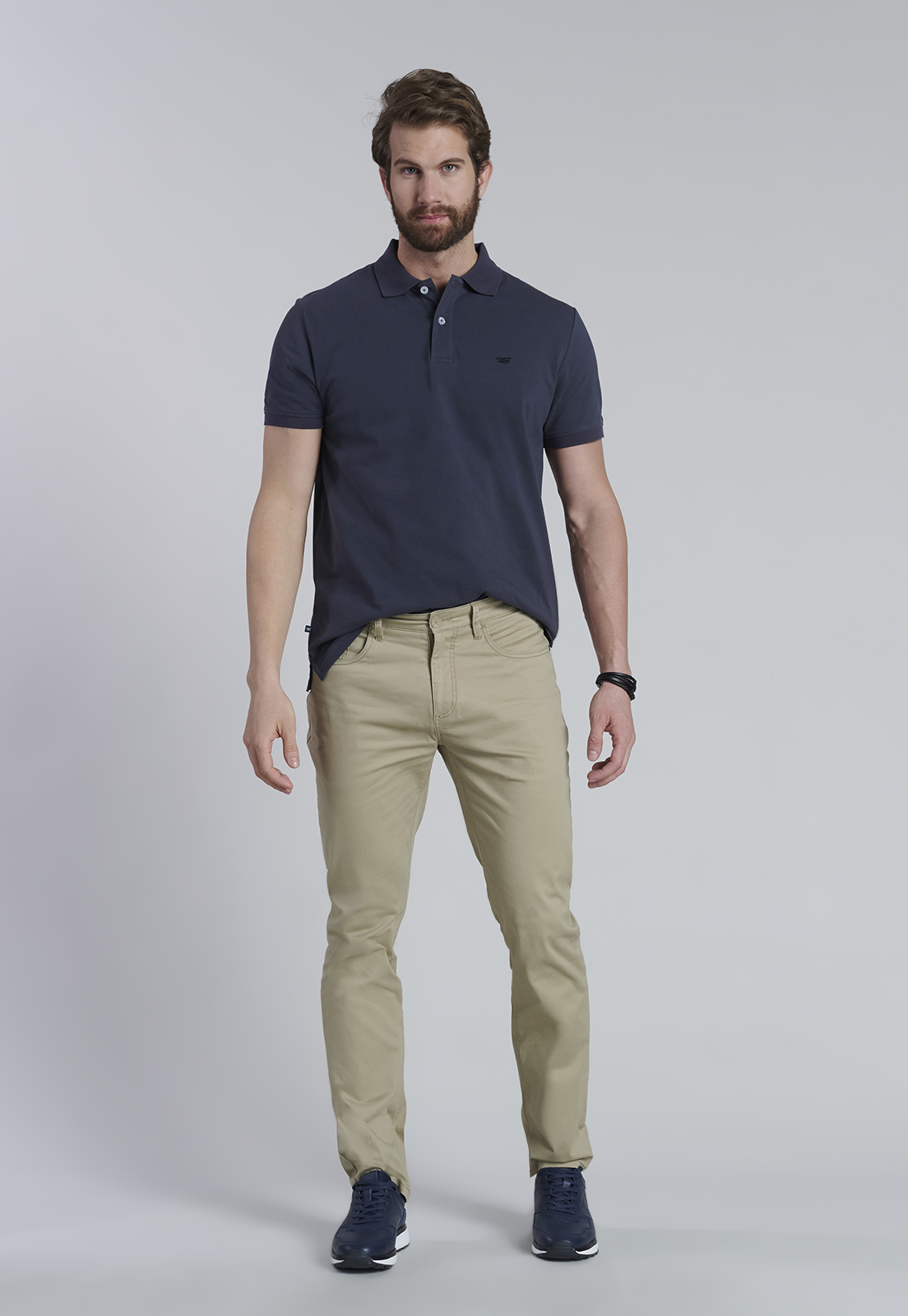 PANTALÓN ALGODÓN HOMBRE FEROUCH KHAKI 206009X0008 FIVE POCKET - 7