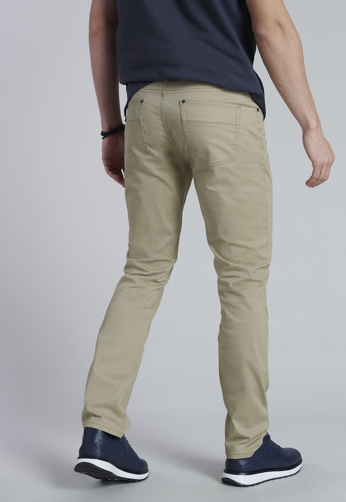 PANTALÓN ALGODÓN HOMBRE FEROUCH KHAKI 206009X0008 FIVE POCKET - 9