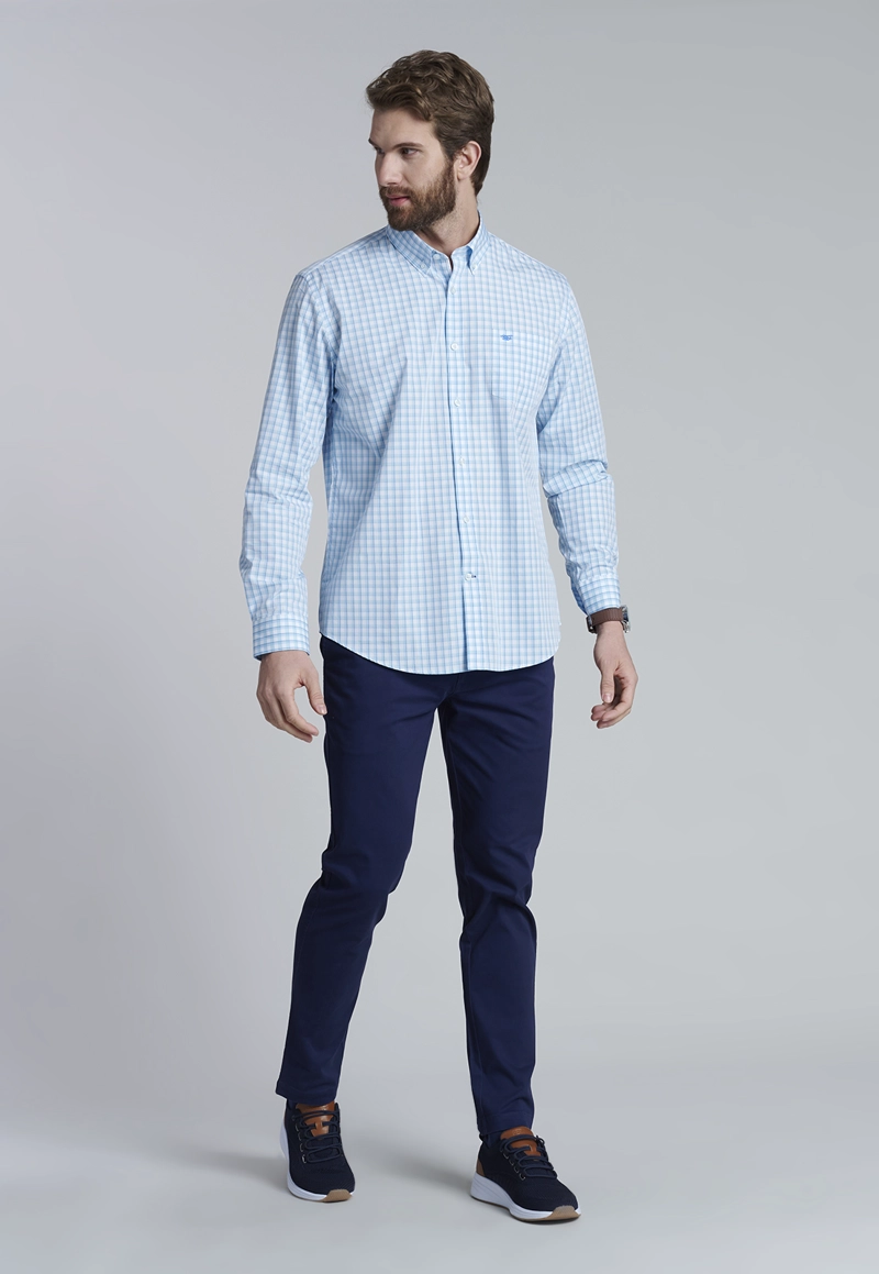 CAMISA CHECK BAHAMAS SC BLUE - 2
