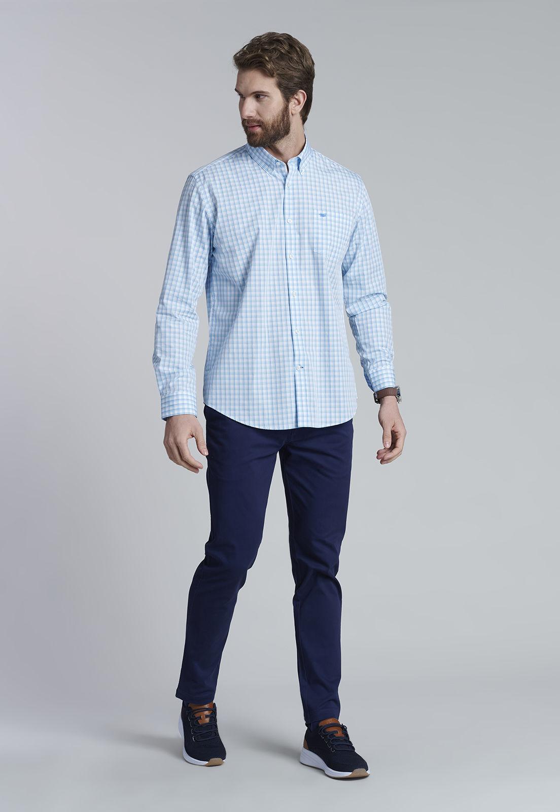 CAMISA CHECK BAHAMAS SC BLUE - 2