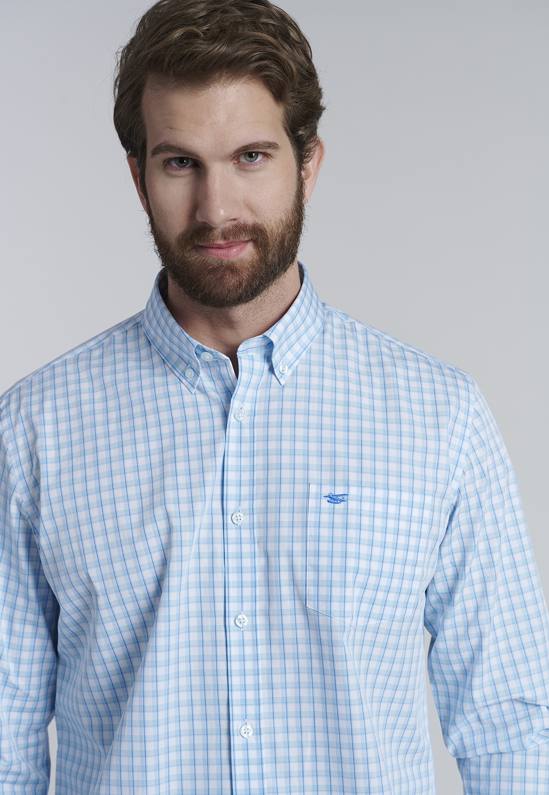 CAMISA CHECK BAHAMAS SC BLUE - 3