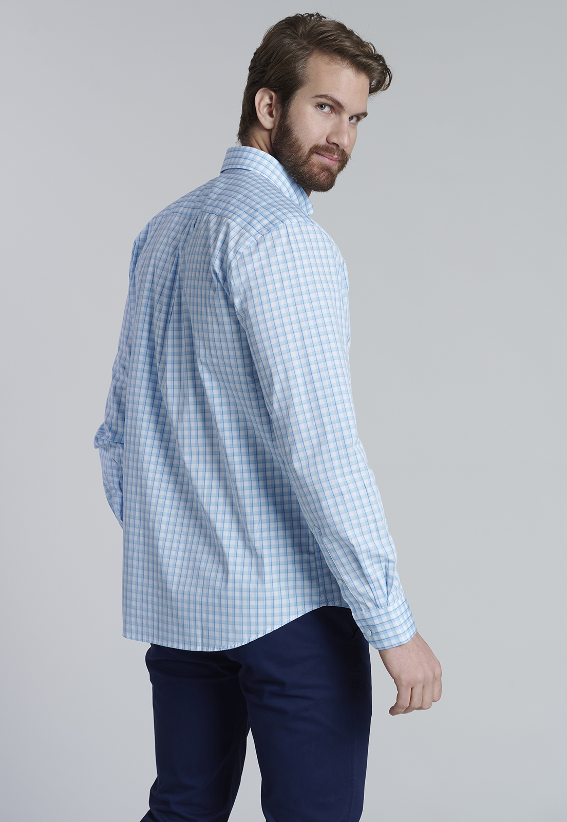 CAMISA CHECK BAHAMAS SC BLUE - 4